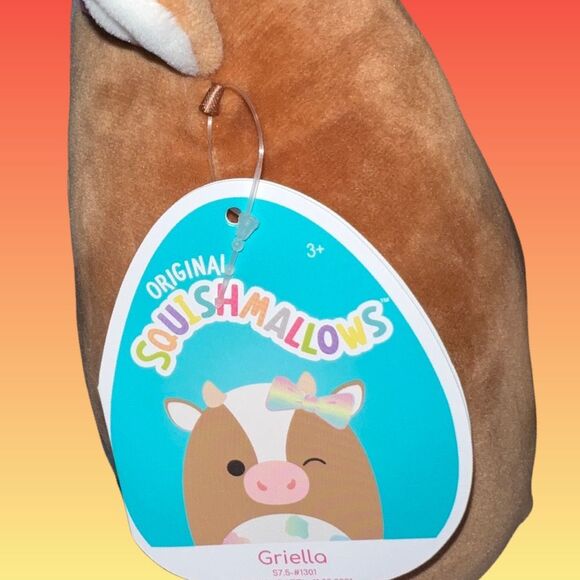 NWT Griella, Connor & Harvest Connor Cow Squishmallows 7.5” - Picture 5 of 5